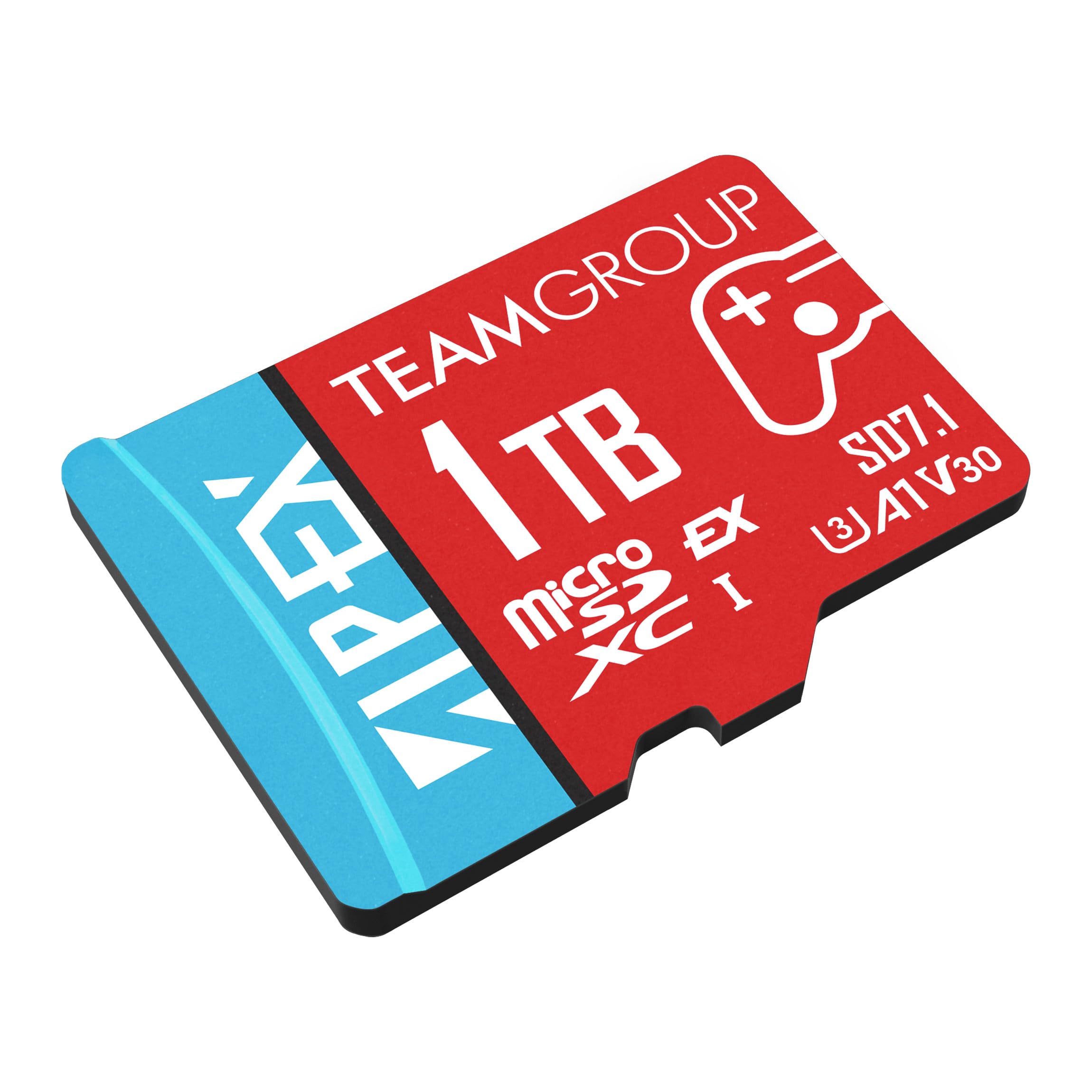 TEAMGROUP Tarjeta APEX de 1 TB para Nintendo Switch Micro SDXC Express UHS-I U3 A1 V30, R/W hasta 800/700 MB/s con adaptador TAPMSDE1TIV30A102