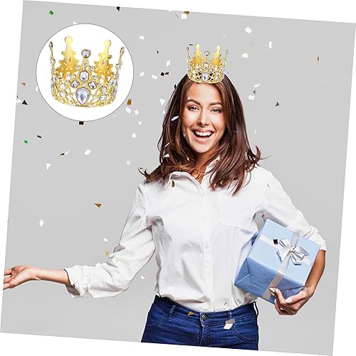 Miniatura 9 de Corona única para pastel de baby shower, 2 piezas, mini tiaras, decoración de pastel de cumpleaños, decoración de fiesta de postre