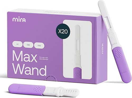 Mira Fertility MAX Varitas, Tiras de prueba de ovulación para mujeres, Monitorear y detectar la ovulación en casa, Rastrear PdG, LH y E3G, Usar con