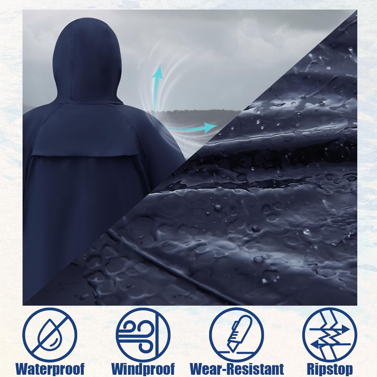 Rain Suit Waterproof Jacket Rain Suits for Men Women Waterproof Heavy Duty Rain Gear Long Rain Jacket Coat & Pants - Image 5