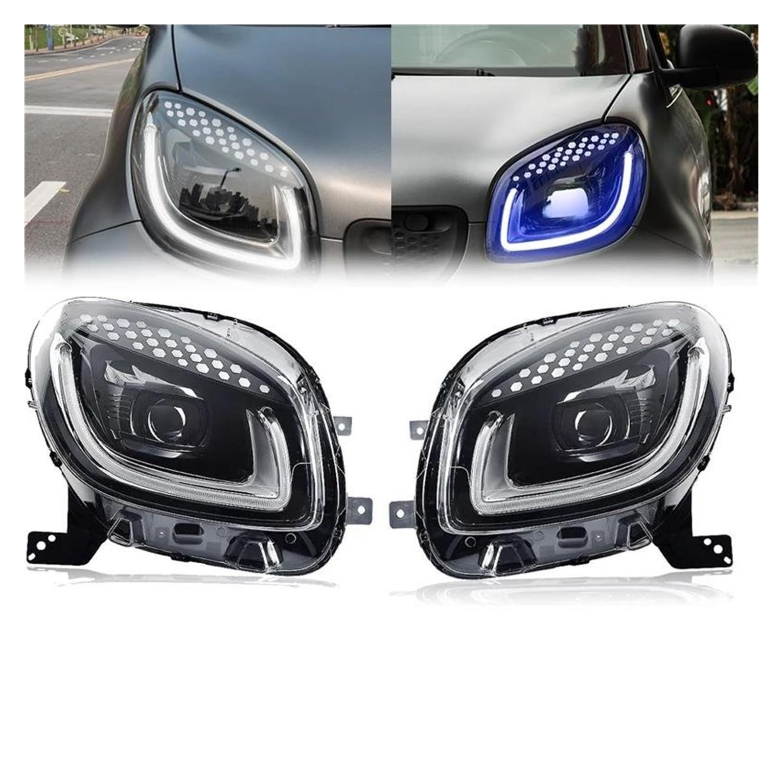 LEDヘッドライト H4 スマート　フォーフォー　フォーツー スマートフォーツーフォーLEDヘッドライトキット