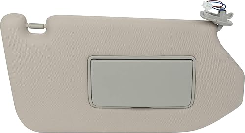 SCITOO Conjunto de visera solar gris para el lado del pasajero derecho para Nissan Pathfinder 2014 2015 2016 2017 2018 para Nissan Pathfinder 2014
