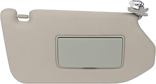 SCITOO Right Passenger Side Grey Sun Visor Assembly fit for 2013 2014 2015 2016 2017 2018 for Nissan Pathfinder 2014 2015 2016 2017 for Infiniti QX60 2013 for Infiniti JX35 with Sunroof