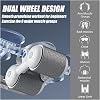 Digital Display Shuttle Tool, Elbow Support Abdominal Exercise Device, Helping to Lose Weight and Tighten, Double Wheel Design, Helping Shuttle Pull, Fitness Equipment for Whole Body and Abdominal Area