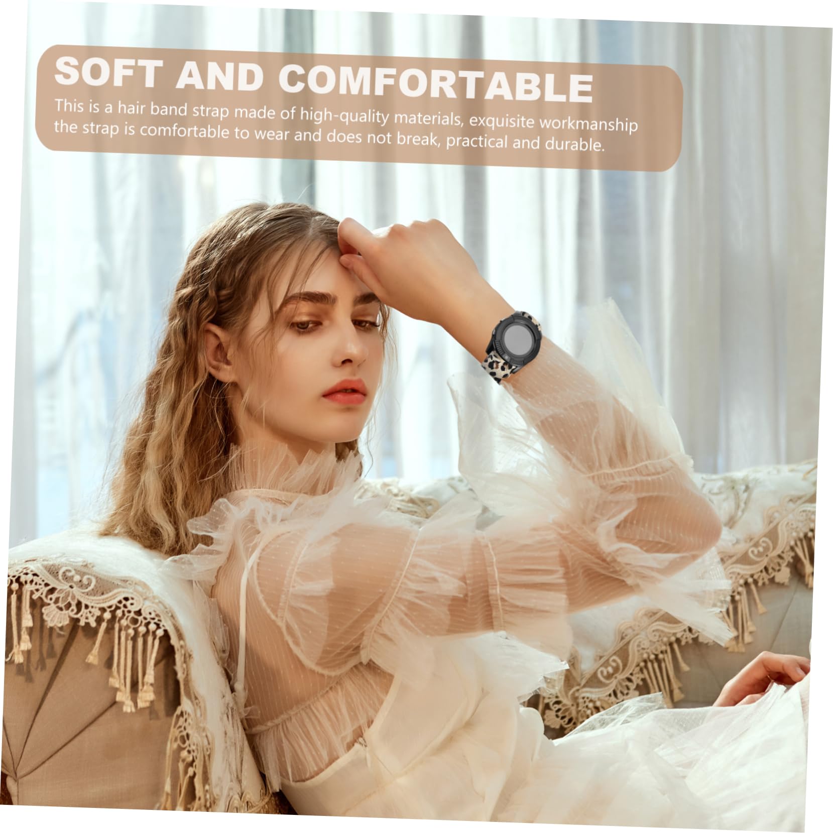 Housoutil Lot De 3 Bracelets De Montre Universels À Motif Léopard Pour Montre Connectée