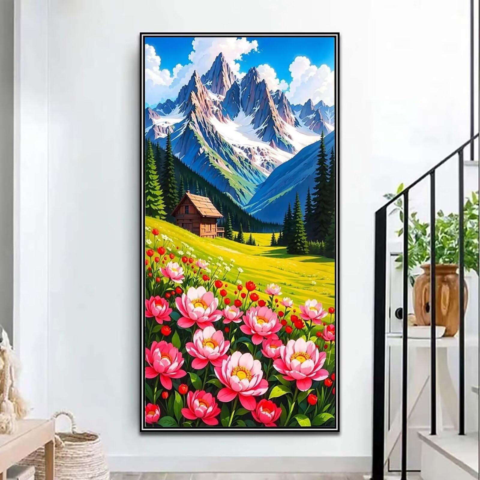 Diamentowe pasmo górskie, DIY diamentowe malowanie dorośli 60x120cm n5w-882