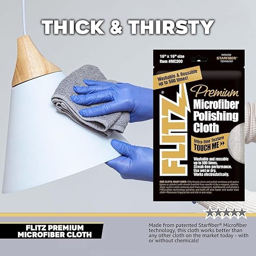 Miniatura 2 de Flitz Rojo de grosor 'n Thirsty Gamuza de microfibra, Rojo