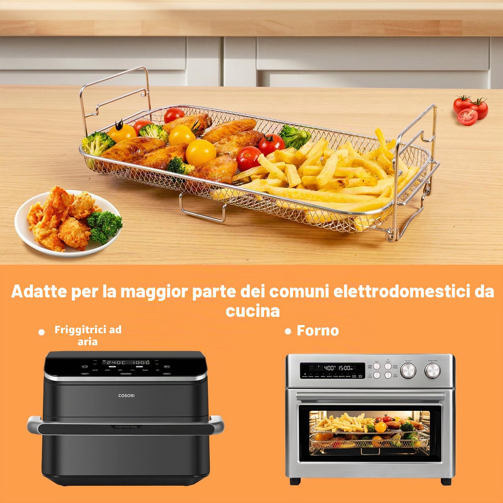 Friggitrice ad aria calda Accessori per Ninja Af500eu, Accessori Airfryer per Ninja Foodi Flexdrawer 10,4 l,