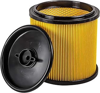 Standard Cartridge Filter & Retainer for Use With 5 to 16 Gallon Wet/Dry Vacs