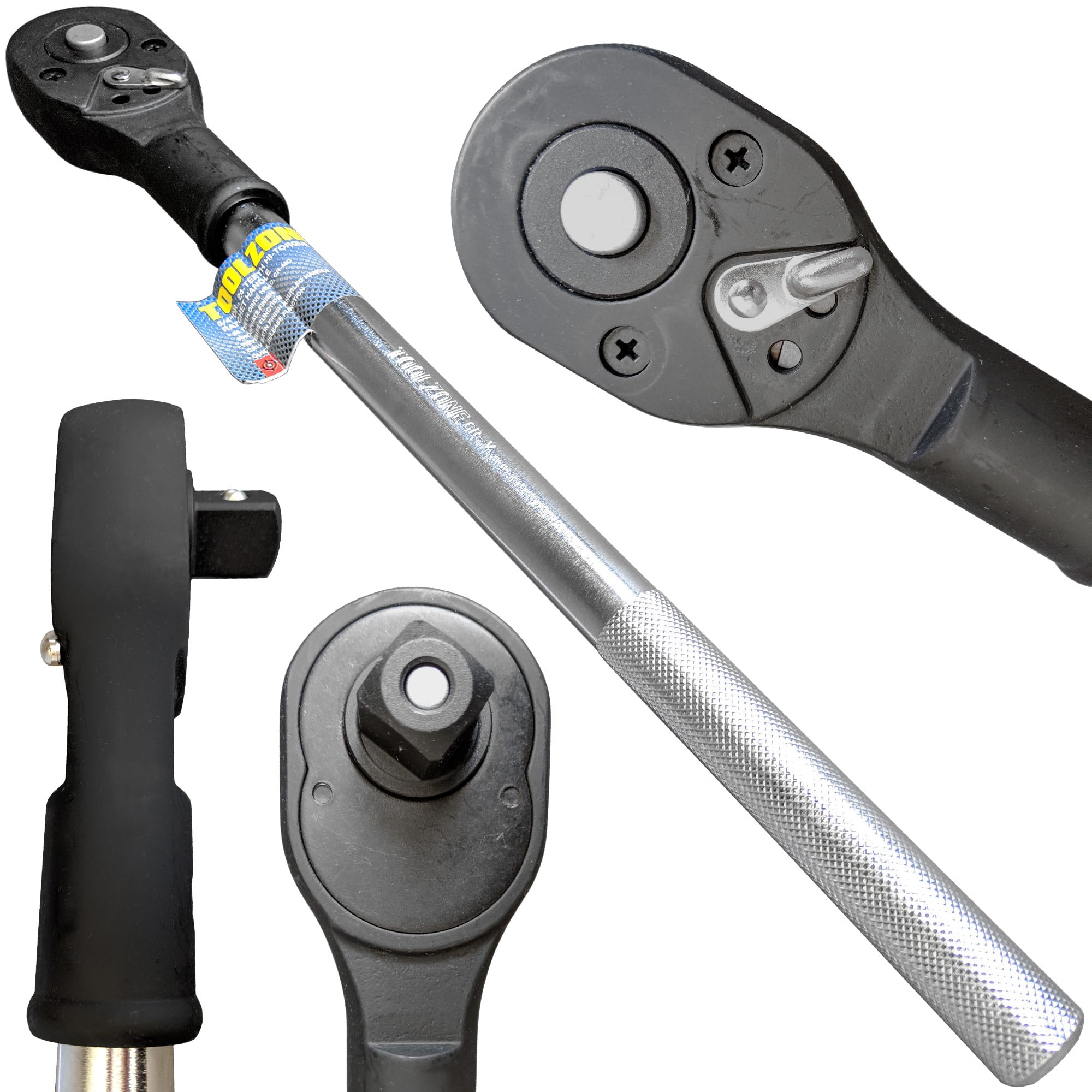 Toolzone Ratchet Wrench with 3/4in Square Drive. Hi-Torque Ratchet Wrench 450mm Long