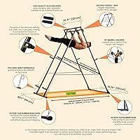 Vista 4 de KT Rust-resistant Tall Pull Up Dip Station Squat Rack Foldable Power Tower Stable Multifunctional Exercise Machine Durable Home Gym Strength