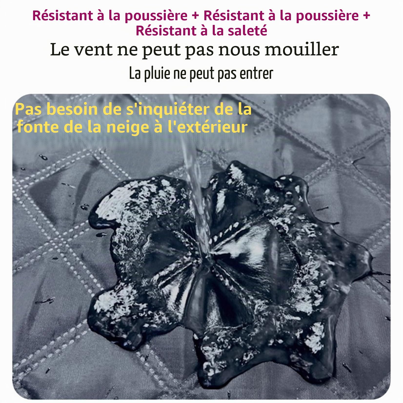 Kit D'Isolation de Fenêtre 110 x 85 cm Coupe-Vent et Insonorisant, Isolant Thermique Rideaux Isolant Hivernage Pas Besoin de Percer des Trous Personnalisable pour l'hiver, Gris