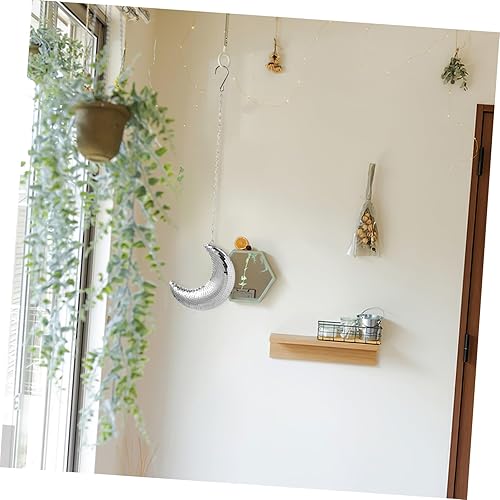 Miniatura 9 de ERINGOGO Decor Moon Ornament Moon Wall Hanging Moon Wall Pendant Hanging Disco Ball Retro Wall Pendant Wall Hanging Ornament Home Wall Ornament
