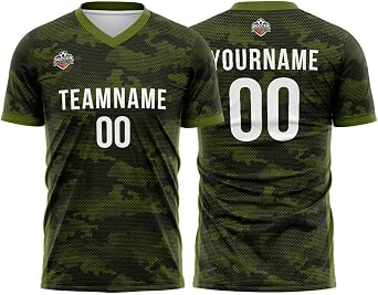 Custom Soccer Jersey Print Personalized Short Sleeve Shirts Uniform for Men Women Boy
