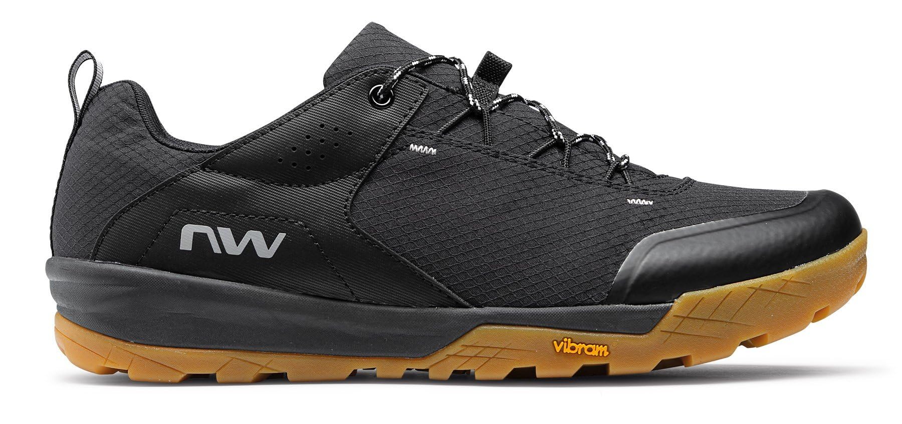 Northwave Rockit Scarpe MTB Uomo, Suola Wolftrack Clipless, Chiusura Lacci, Scarpe da Ciclismo Trail, Nero EU 41