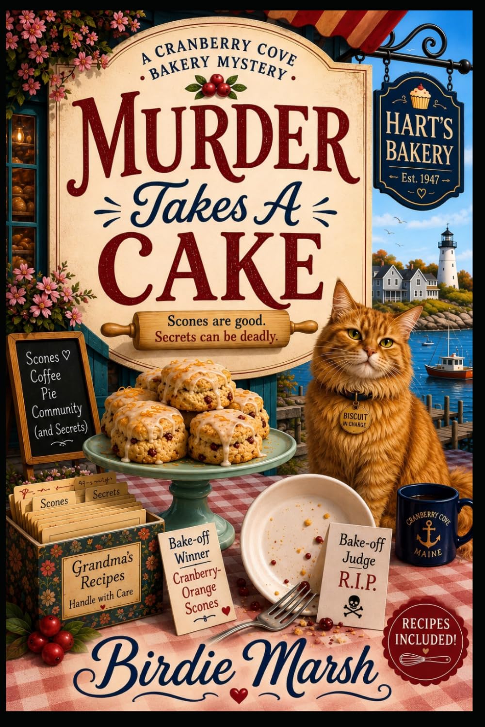 Murder Takes A Cake: A Cranberry Cove Bakery Mystery (Book 1) — A Cozy Culinary Whodunit with Recipes