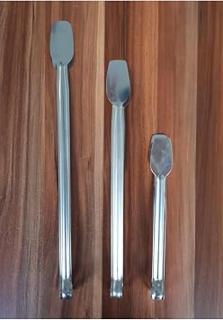 5DM-3 Farklı Boyda Paslanmaz Çelik Şef Mangal Barbekü Maşa Seti Kömür Izgara Maşa Seti - 23/31/36 cm