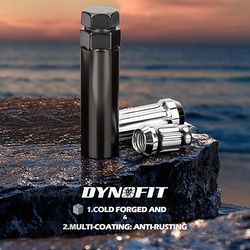 Miniatura 7 de Dynofit Juego de llaves de vaso de 6 y 7 puntos para tuercas de repuesto M14X1.5M14X2.0M12X1.5M12x1.25, tuercas estriadas con llave hexagonal de