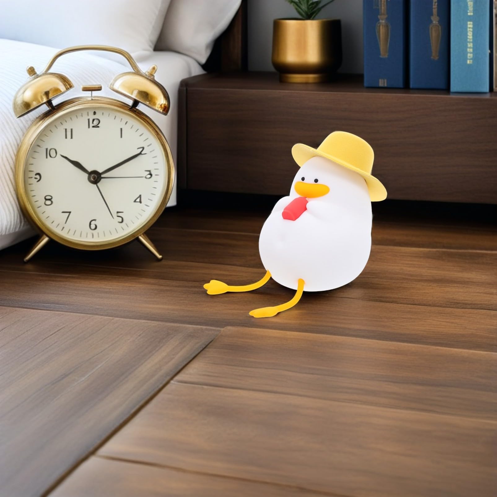 Gatuida Enten Nachtlicht LED Schlaflicht aus Silikon mit Tap Steuerung und Weichem Licht für Kinderzimmer und Schlafzimmer Tragbare Niedliche Nachtlampe für Babys und Kinder