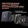 MINIS FORUM UM890 Pro Mini PC - AMD AI Ryzen 9 8945HS 8 C / 16 T Radeon 780M GPU 32GB DDR5 RAM 1TB M.2 SSD HDMI 2.1 DP 1.4 2xUSB4 4xUSB3.2 Oculink 2xRJ45