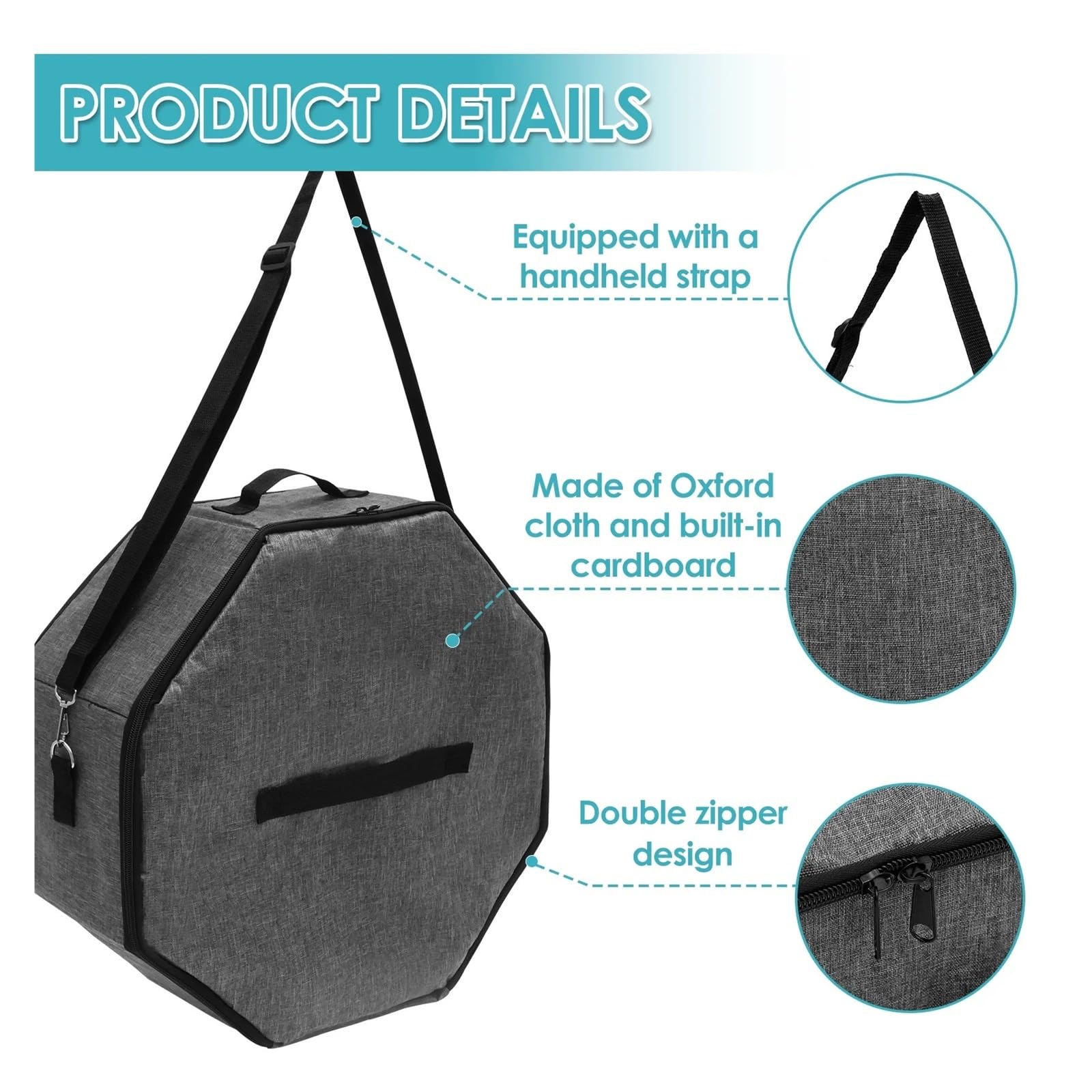 Caja para sombreros de vaquero Bolsa organizadora de sombreros