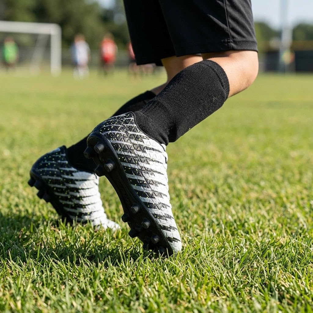VIZARI Buty piłkarskie dla dzieci UK Bolt JR FG Outdoor Firm Ground | dla chłopców i dziewcząt