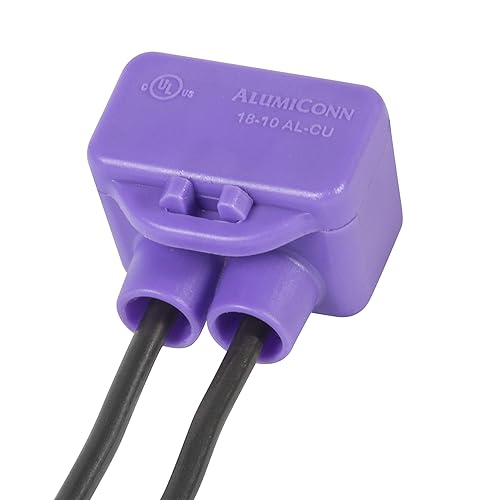 Miniatura 5 de King Innovation 95015 AlumiConn - Conector de cable, paquete de 10, morado, conteo