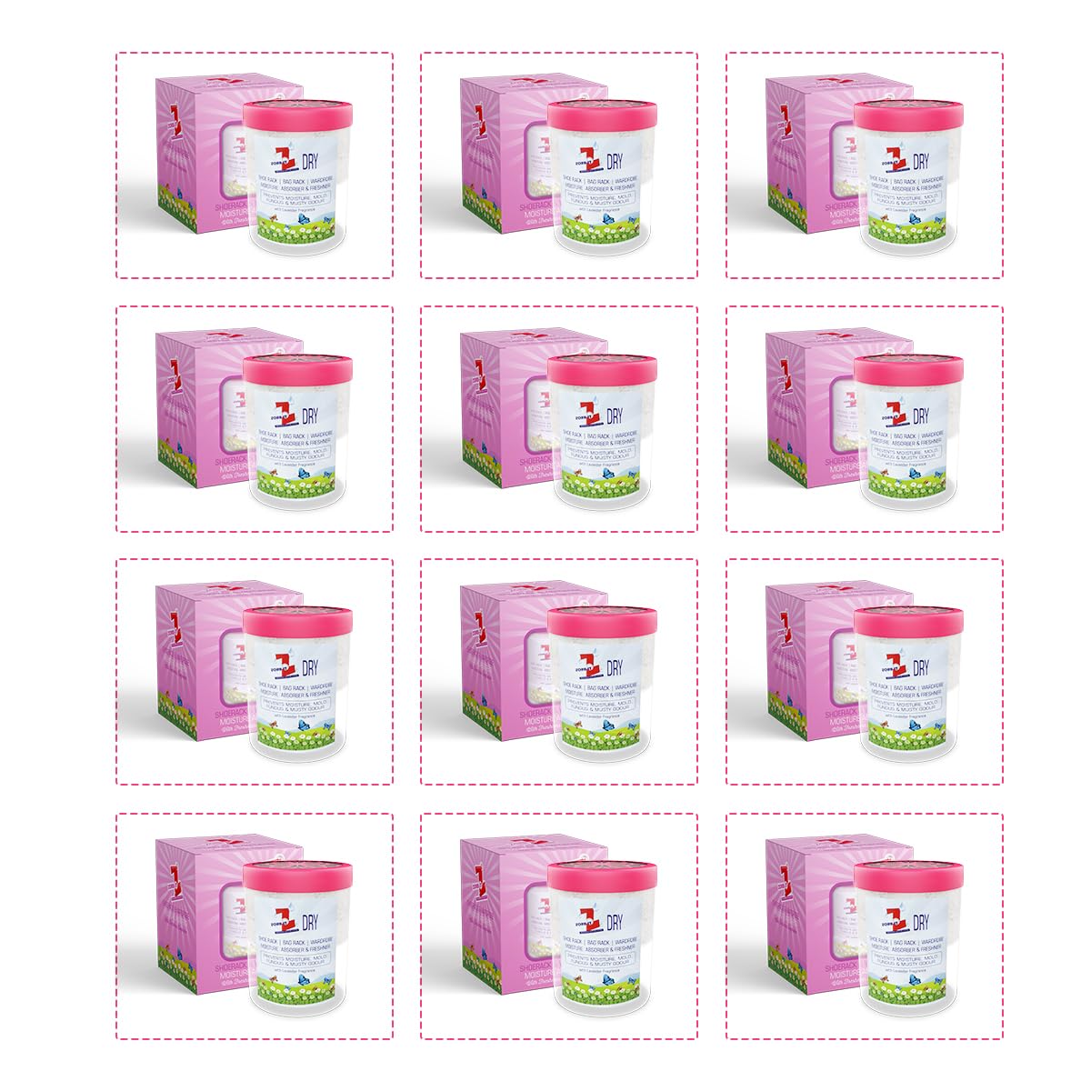 Moisture Absorber Dehumidifier and Odor Remover for Wardrobes, Bathroom, Cupboards, Shoe Racks, Kitchen, Lockers, Storage Compartments, Almirah, Car| Lavender Fragrance (Pack of 12)-image-14