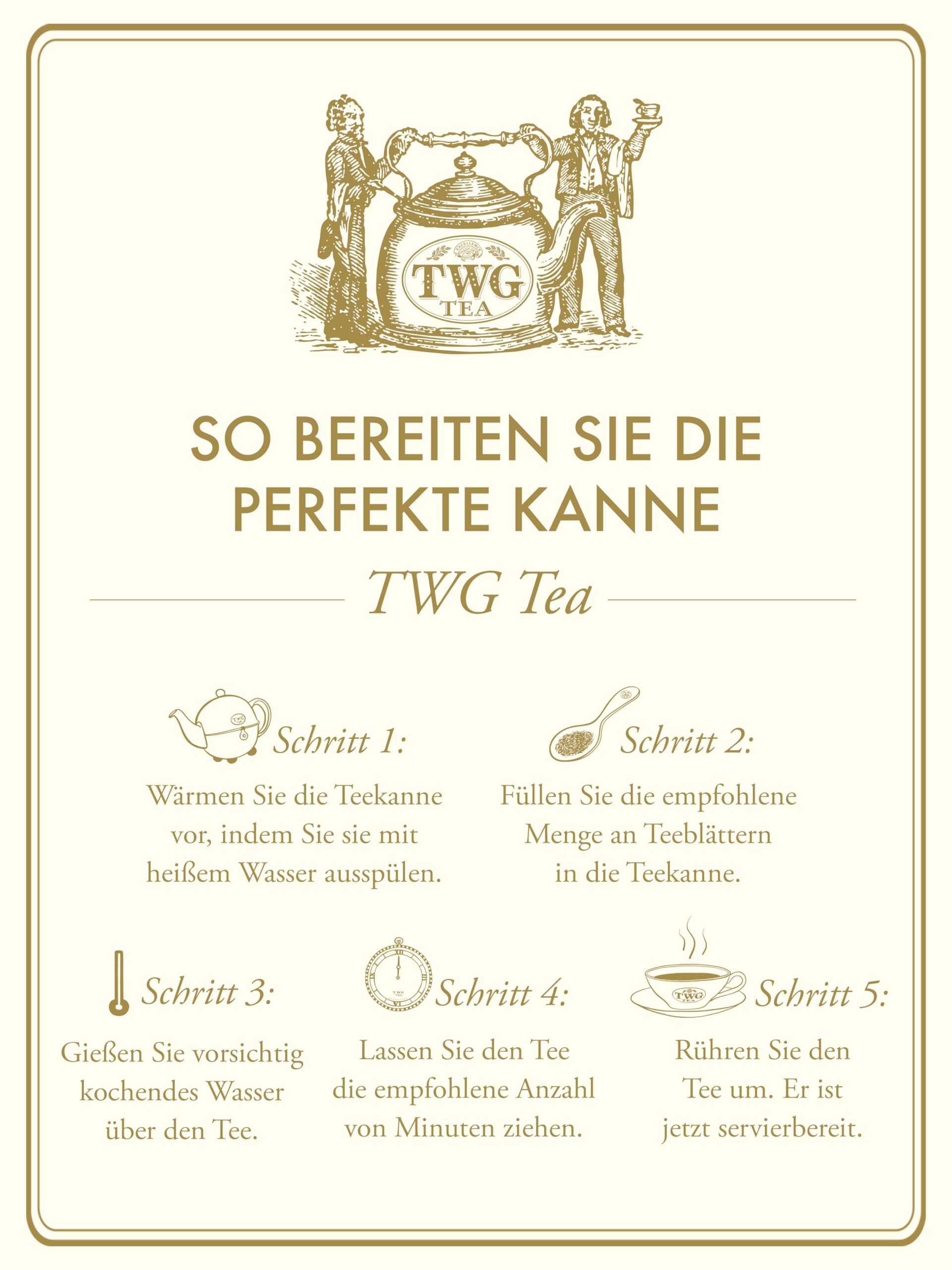 TWG Tea | Alexandria Tea | Grüner Tee | Grüne Minze & Gewürze | Haute Couture Dose, 100G | Geschenkset
