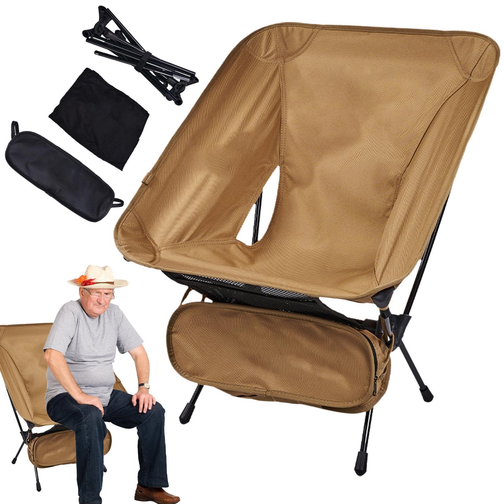 Chaise de Camping avec Sac à Dos, Chaise de Camping légère avec Sac à Dos - Siège Sportif extérieur | Siège Ergonomique Pliable Portable, Chaise de Plage Pliante Confortable, sièges | Siège Sportif extérieur | Siège Ergonomique Pliable Portable, Chaise de