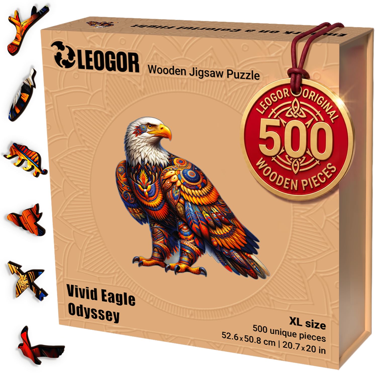 LEOGOR Eagle Odyssey Wooden Puzzle