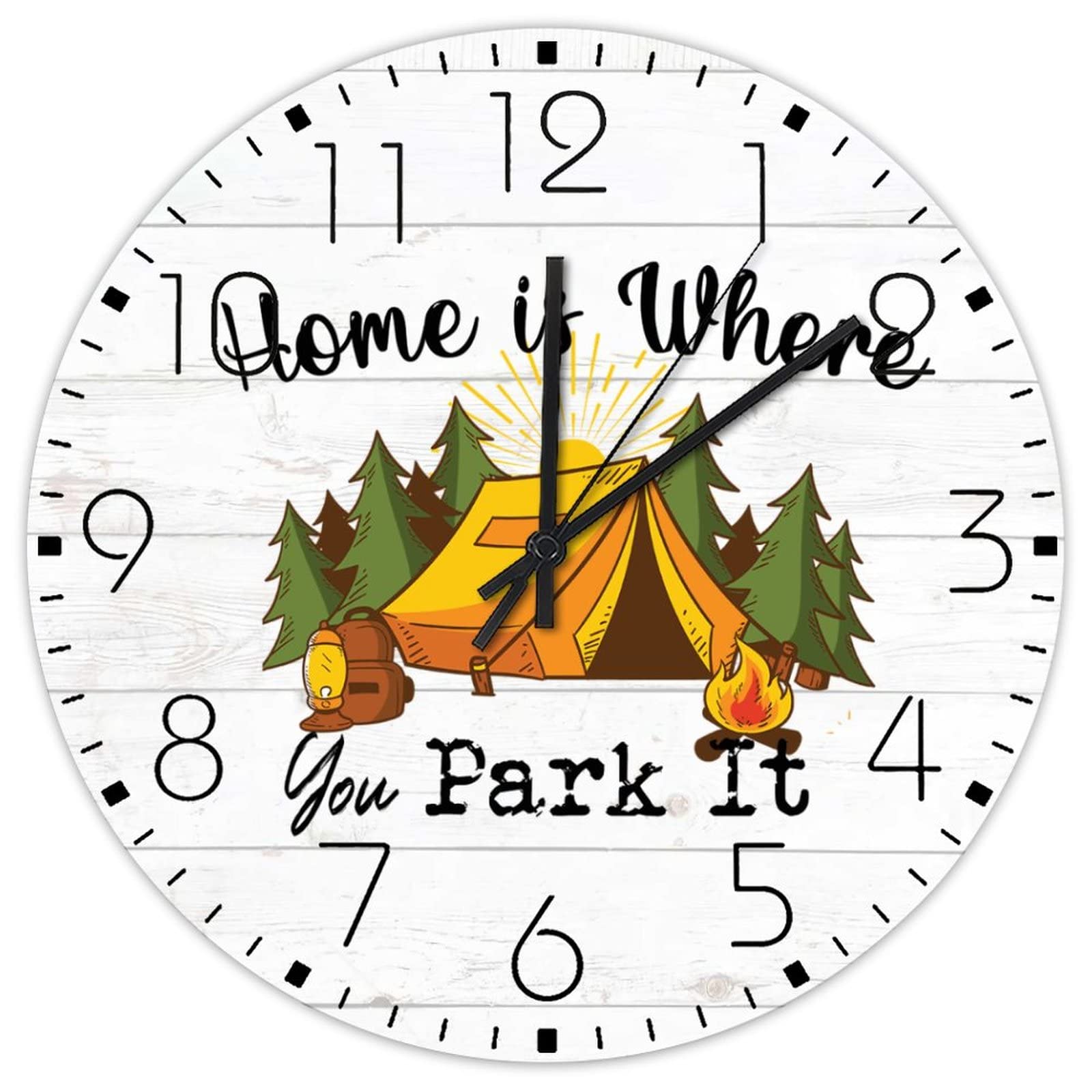 Horloge murale en bois silencieuse sans tic-tac pour un sommeil paisible
