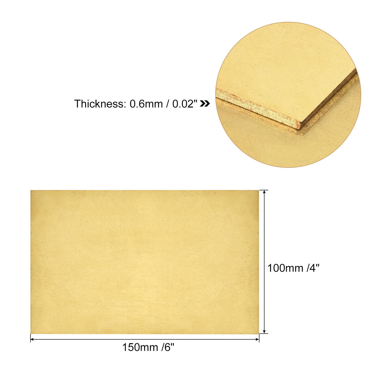 Tool Parts and Accessories Brass Sheet 2 X H62 Metal Sheets Plates 6