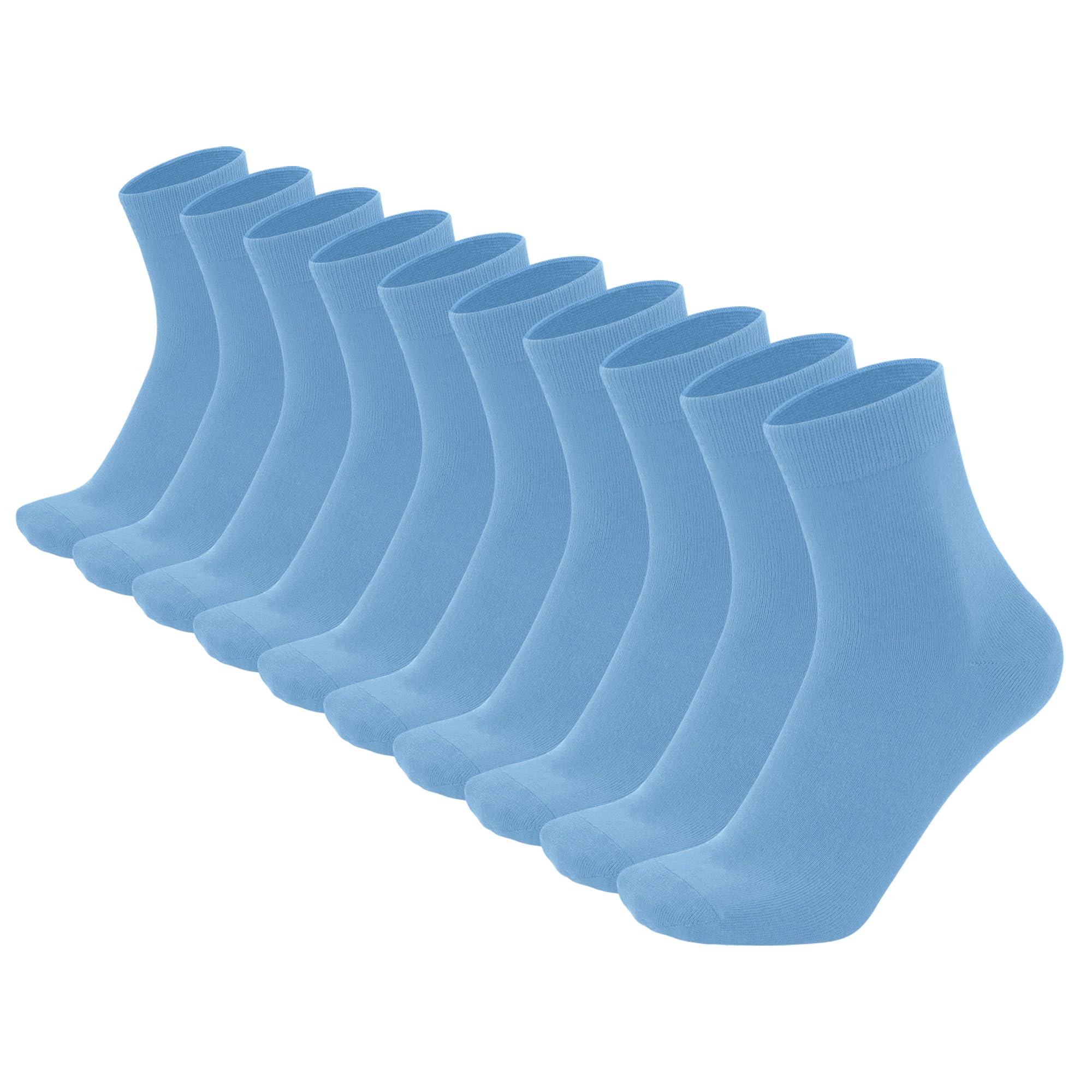 Sakusock Mens Above Ankle Thin Cotton Quarter Crew Socks Classic Lightweight Moisture Wicking Work Socks 5 Pairs