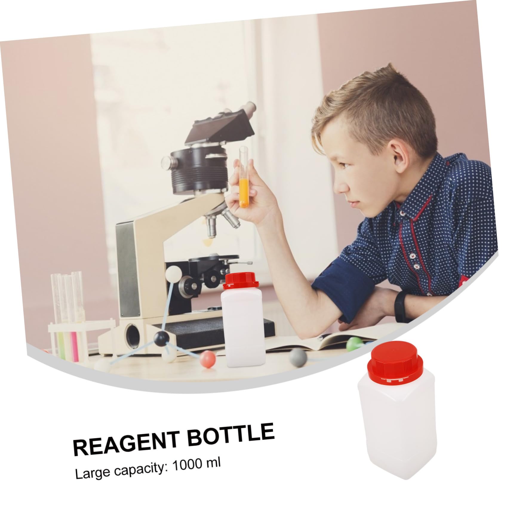 MAGICLULU 4 Sätze Reagenzflasche Chemisch Container Leer Größe Reagens Chemikalienbehälter Probeflasche Pe-flaschen Flasche Mit Flüssiger Medizin Flüssige Flaschen Plastik 2 Stück * 4