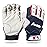 Franklin Sports 2nd-Skinz Batting Gloves - White/Navy, Youth Medium