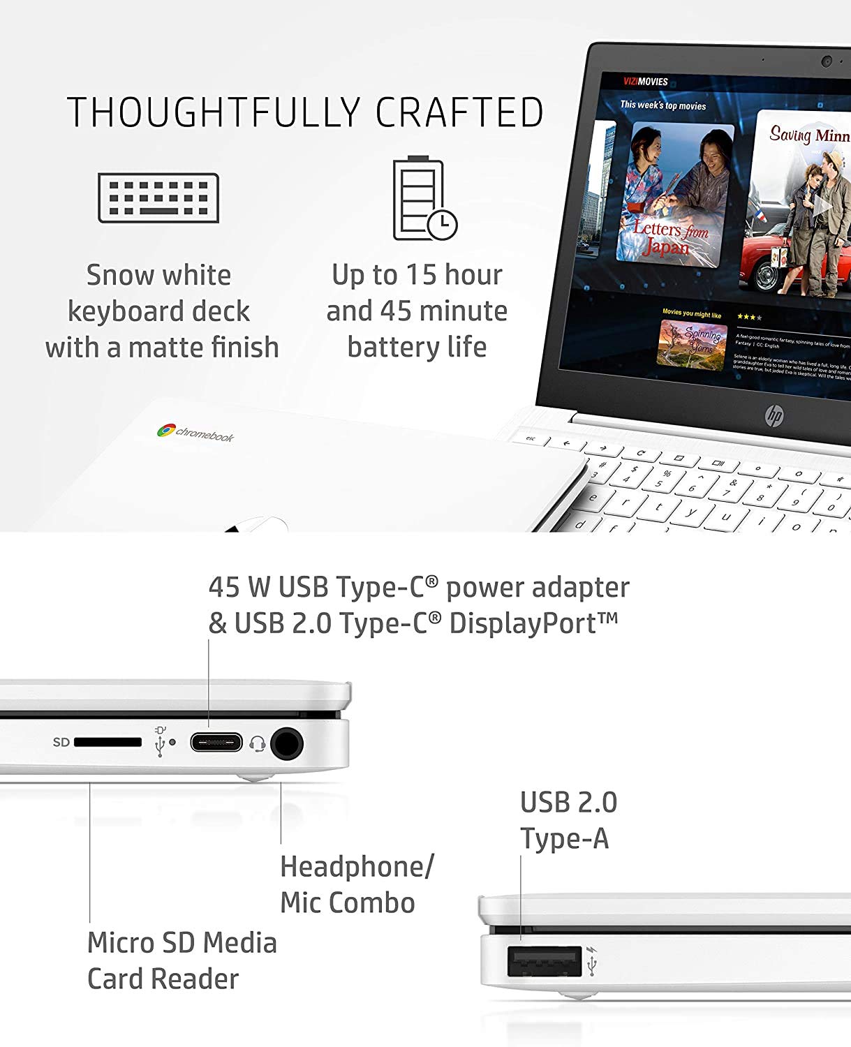 Amazon.co.jp: HP Chromebook 11.6インチ HD 軽量 スリムノート