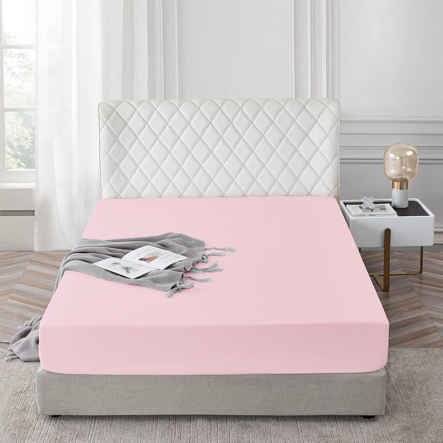 AR Ware Double Fitted Sheet 100 Egyptian Cotton 300 TC, Breathable