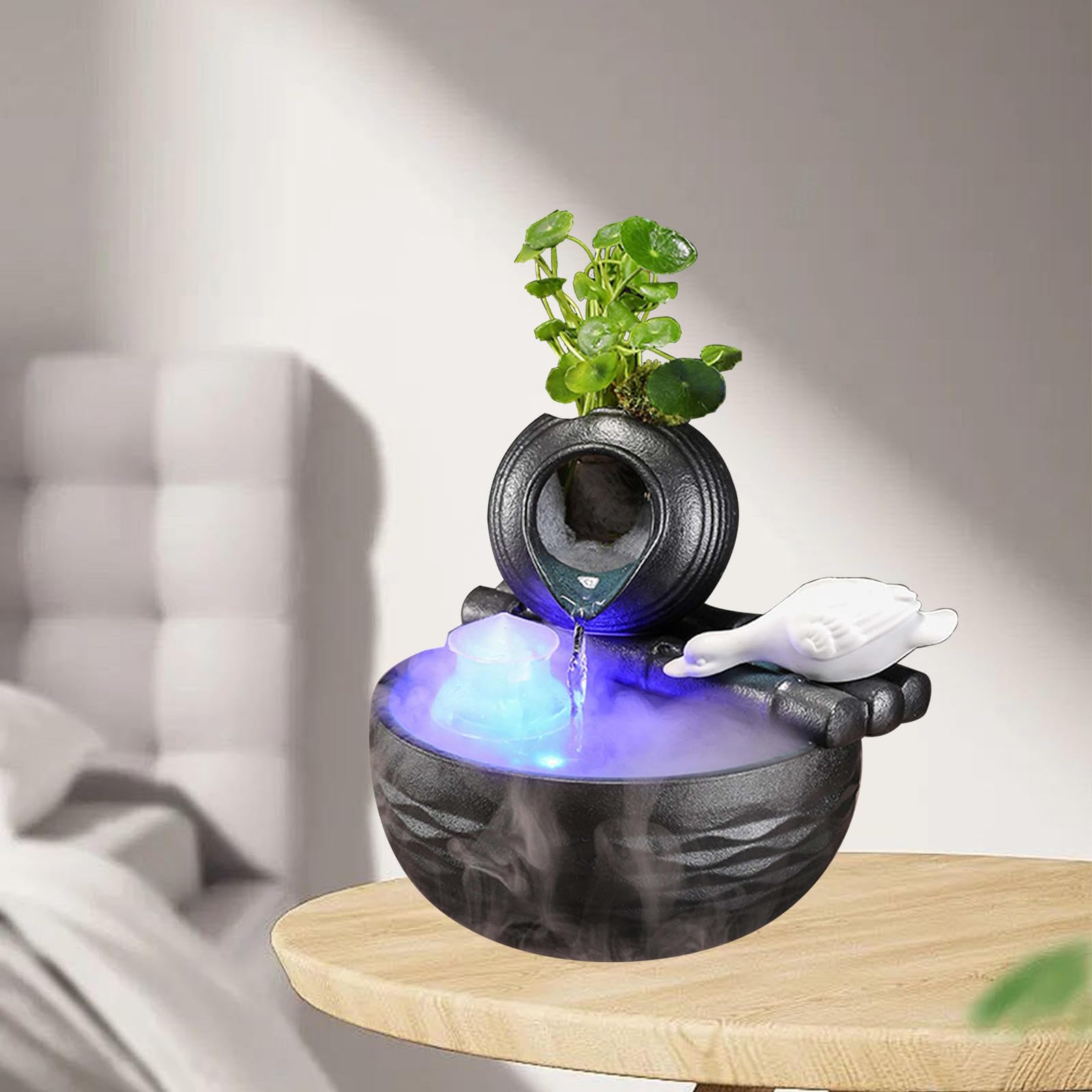 Amazon｜卓上噴水 リラクゼーションホームデコレーション 屋内の滝の