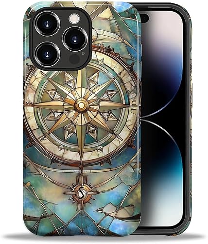 Miniatura 69 de Funda para iPhone 11, carcasa dura a prueba de golpes + silicona suave 2 en 1 híbrida, parachoques a prueba de caídas - Vidrio manchado con flores