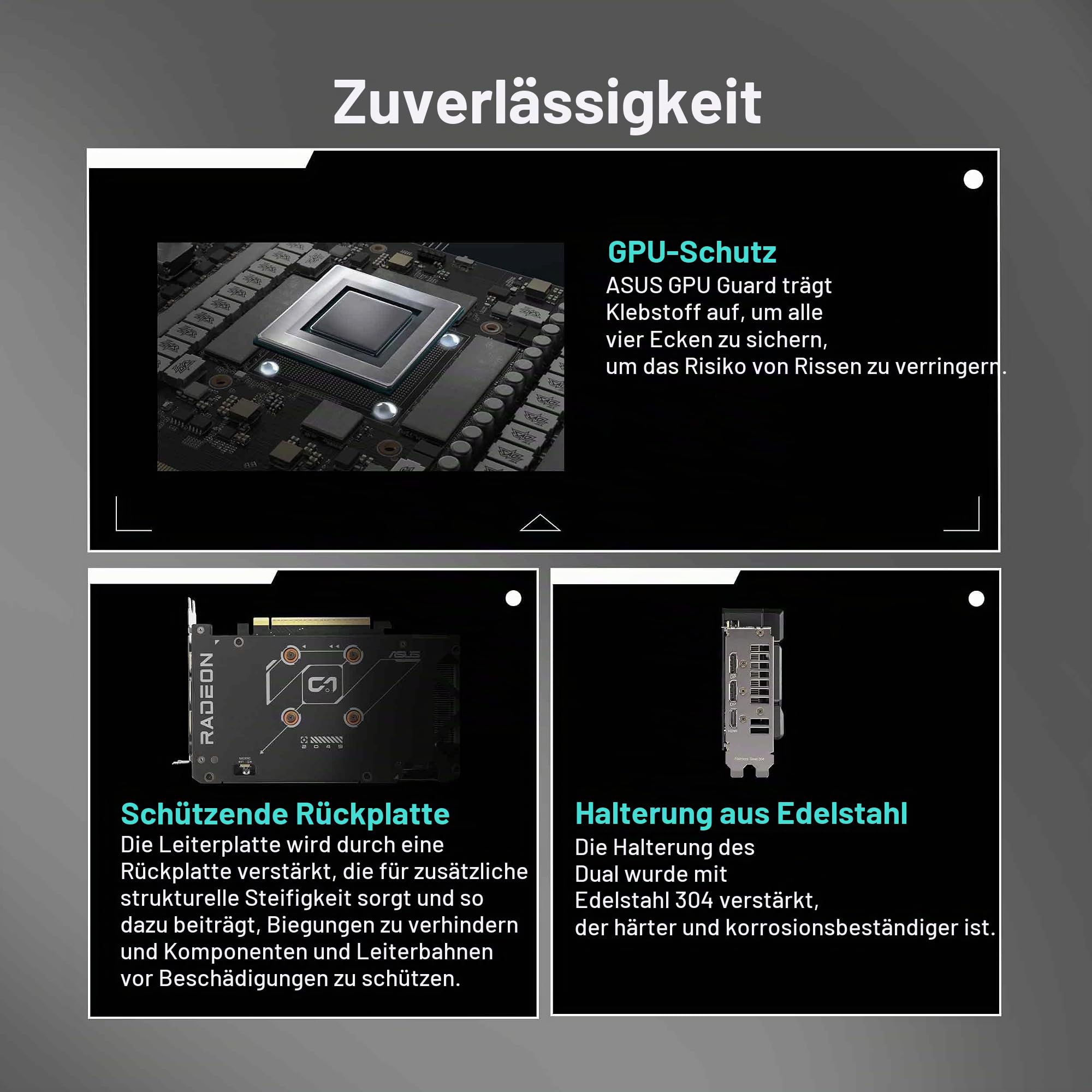 ASUS Dual Radeon RX 9060 XT 16GB GDDR6 Grafikkarte (PCIe 5.0, HDMI 2.1b, DisplayPort 2.1a, 2.5-Slot Design, Axial-Tech-Lüfterdesign, 0dB-Technologie und mehr)