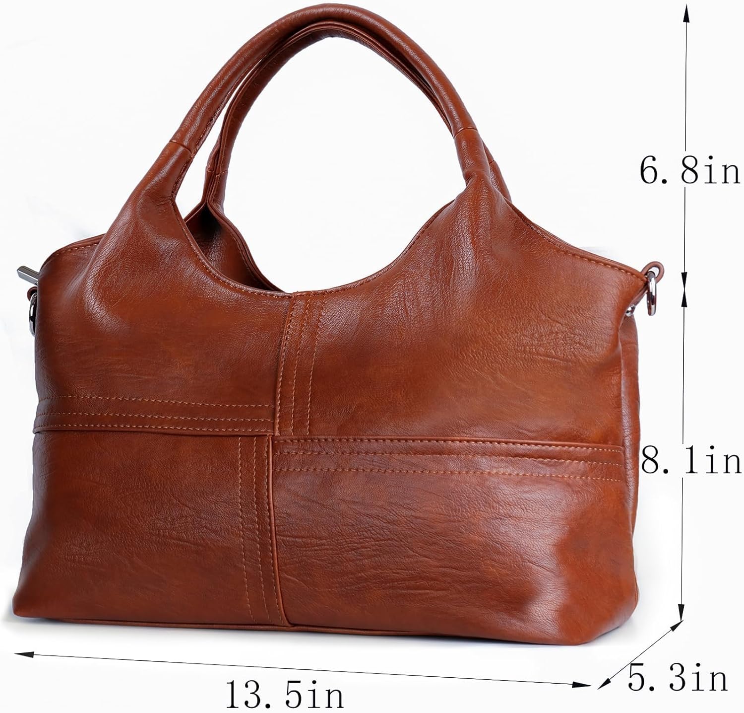 KOGTLA Vegan Leather Purses for Women with Detachable Satchel Strap, Ladies Handbags, Tote Hobo Bags with Top Handle - Image 5