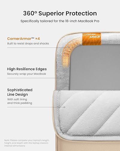 Vista 105 de tomtoc - Funda protectora de 360° para MacBook Air de 15 pulgadas M3/A3114 2024, M2/A2941 2023, laptop Surface de 15 pulgadas 7/6/5/4/3, Dell XPS 15