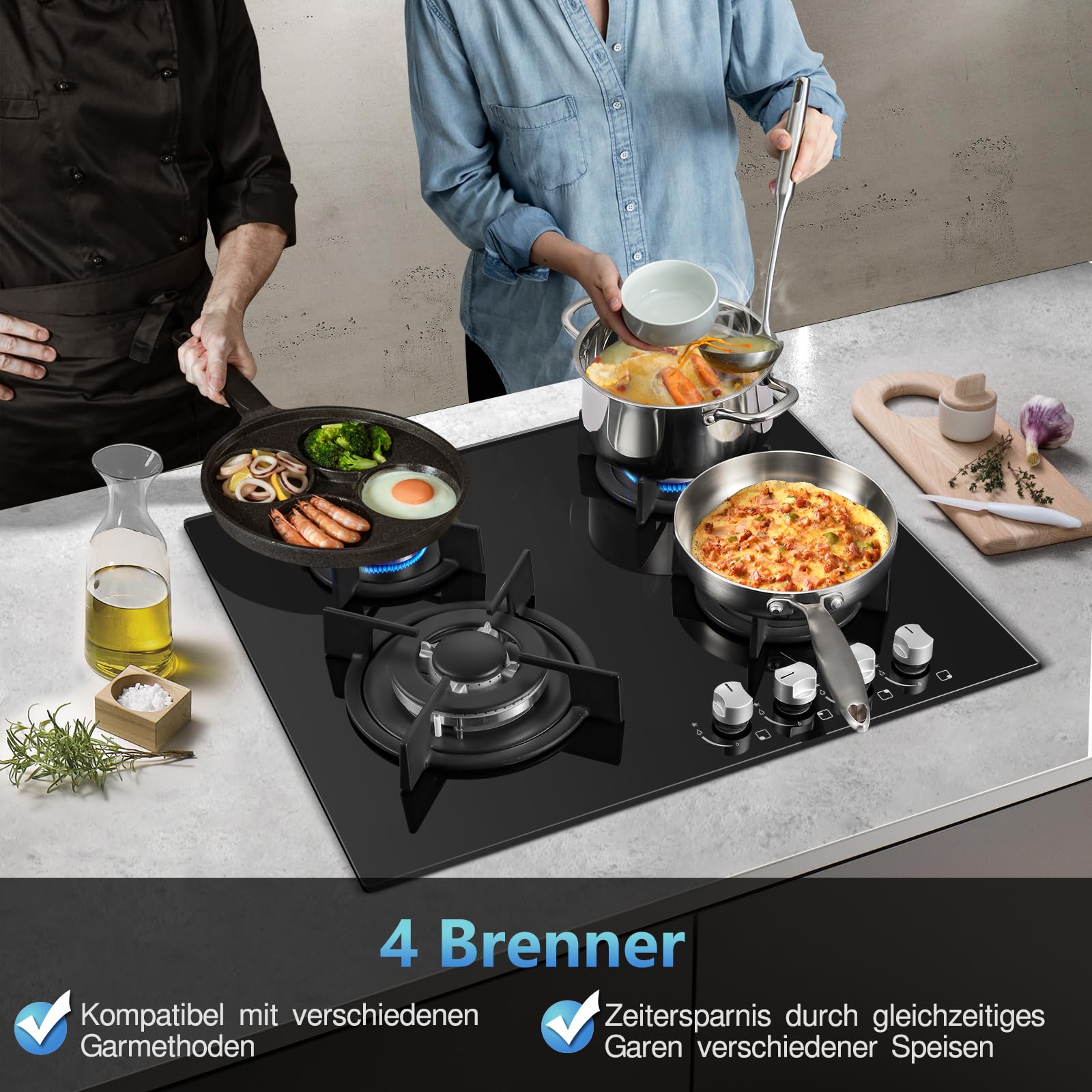 TopStrong Gaskochfeld 4 Flammig – Bild 5