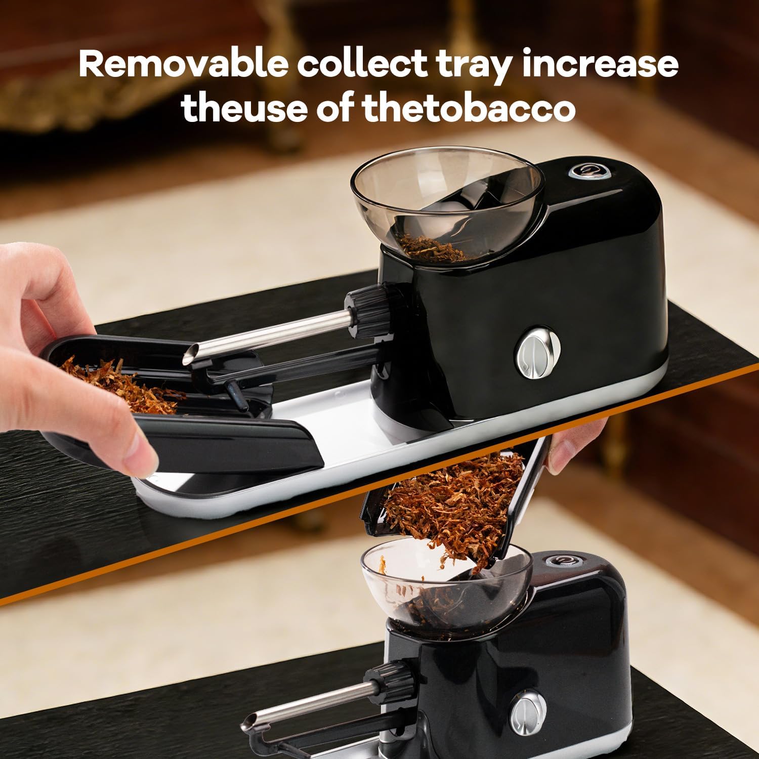 Electric Cigarette Rolling Machine - Automatic Efficient Roller for Beginners & Experts | Universal for Cigarette Tubes & Papers | Ideal DIY Tool for Smokers & Gift
