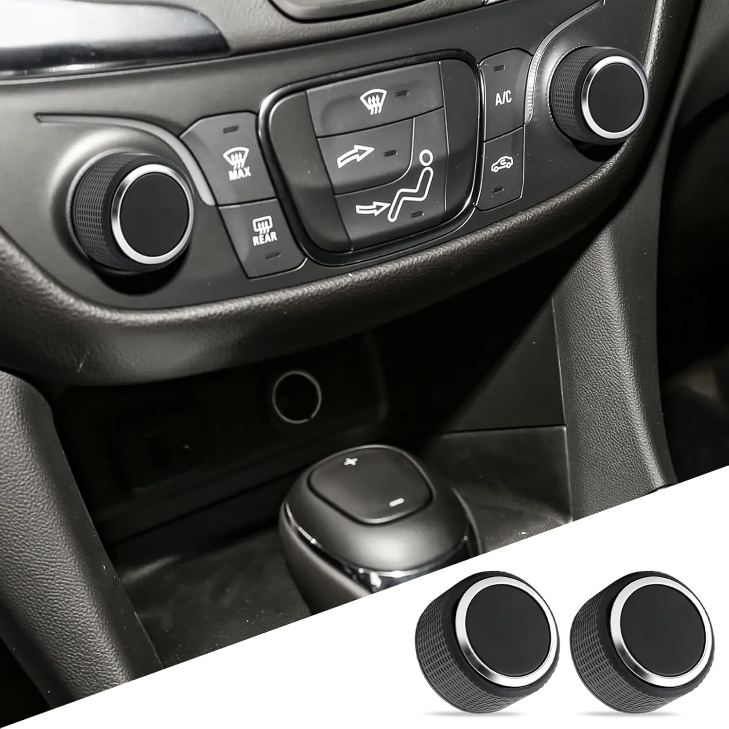 Tecledsn 2PCS Rear Radio Volume Control Knobs, 22912547