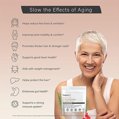 Miniatura 8 de Organixx Polvo de colágeno de origen limpio, sin sabor, 20 porciones y multivitamínico de alimentos integrales Multi-Vita-Maxx