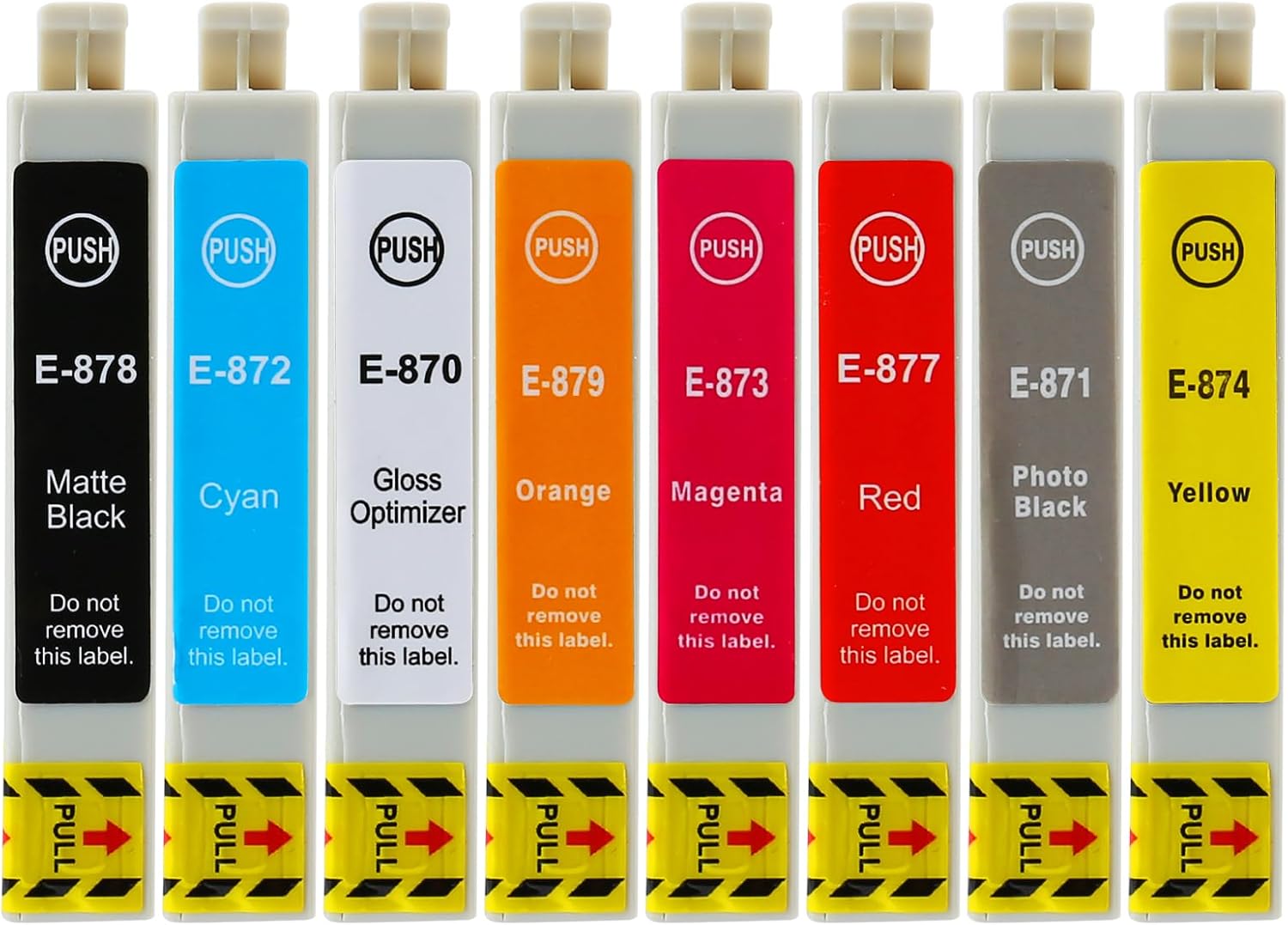 Remanufactured T087 Ink Cartridge Replacement for 87 Ink Cartridge Stylus Photo R1900 Printer T087 Ink Cartridg for T087020 T087120 T087220 T087320 T087420 T087720 T087820 T087920 (8Pack)