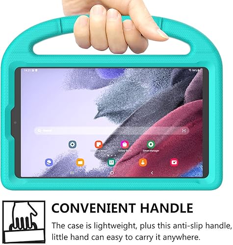 Miniatura 6 de DJ&RPPQ - Funda para niños para Samsung Galaxy Tab A7 Lite de 8.7 pulgadas 2021, ligera, a prueba de golpes, a prueba de niños, linda funda con asa