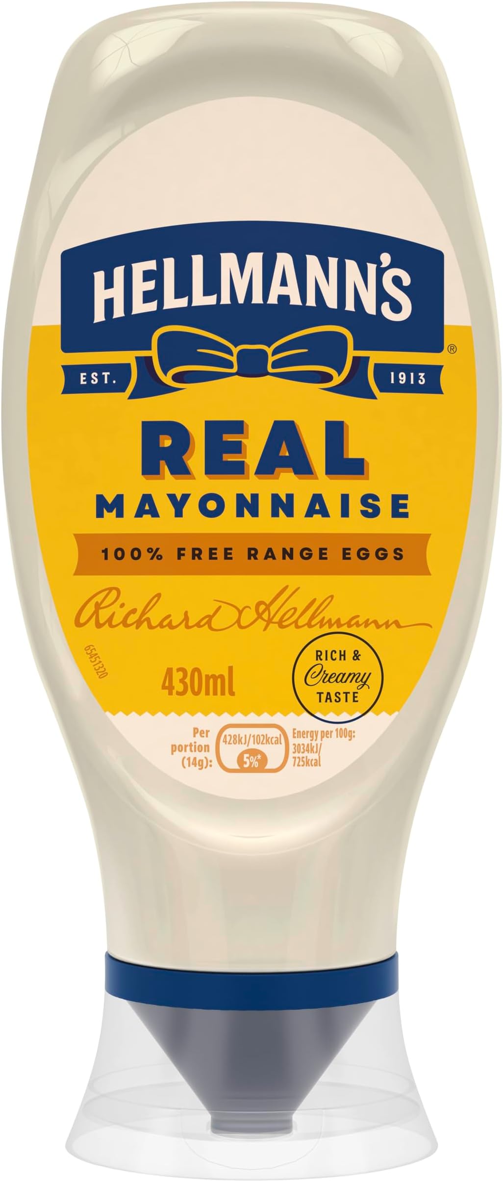 Hellmann's Real Squeezy Mayonnaise 430ml
